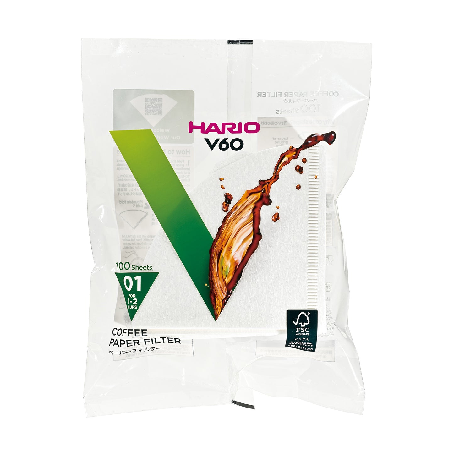 Hario v60 Pour Over Paper Filters